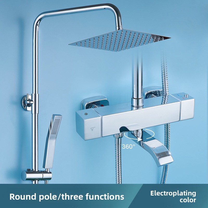 Home Bathroom Lock - Juego de Ducha Termostática de Acero