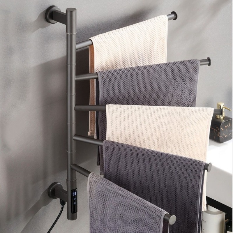 Towel Warmer Electric - Calentador de toallas giratorio para baño,