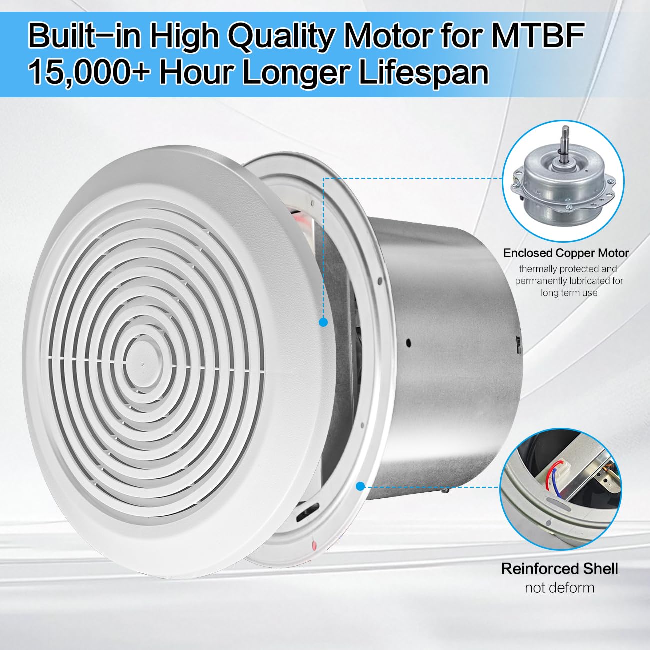 Home Bathroom Vent Fans - Ventilador de Extracción para Baño V2262-50