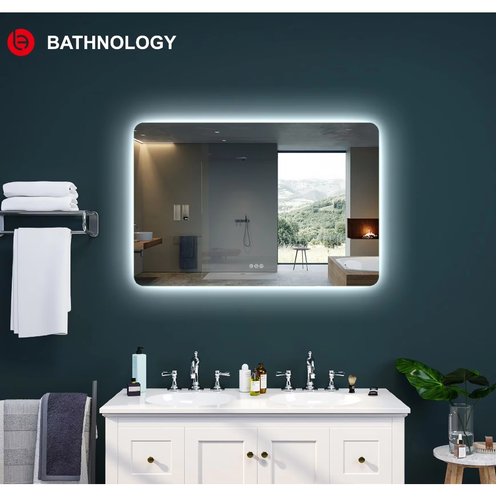 Bathroom Mirror Led - Espejo LED Rectangular Grande con Retroiluminación