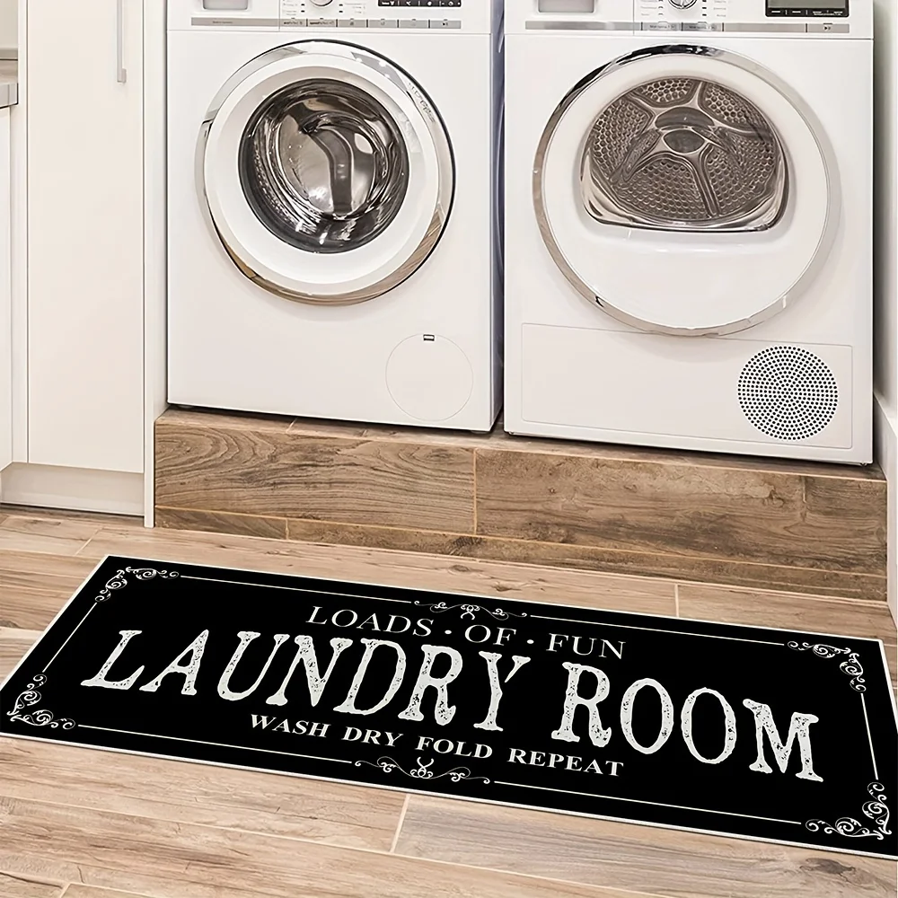 Zara Home Bathroom Accessories - Alfombra antideslizante para sala de lavandería,