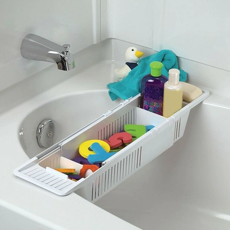 Bath Caddy Tray - Bandeja retráctil multifunción para bañera, soporte
