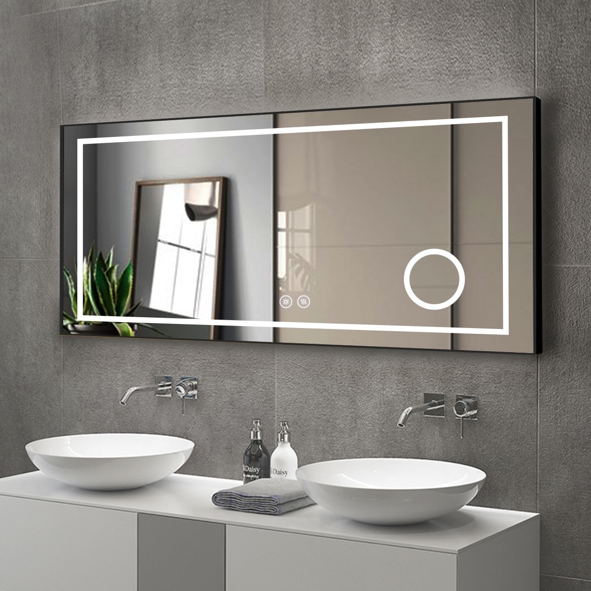 Bathroom Mirror Led - Espejos de Vanidad de Pared con