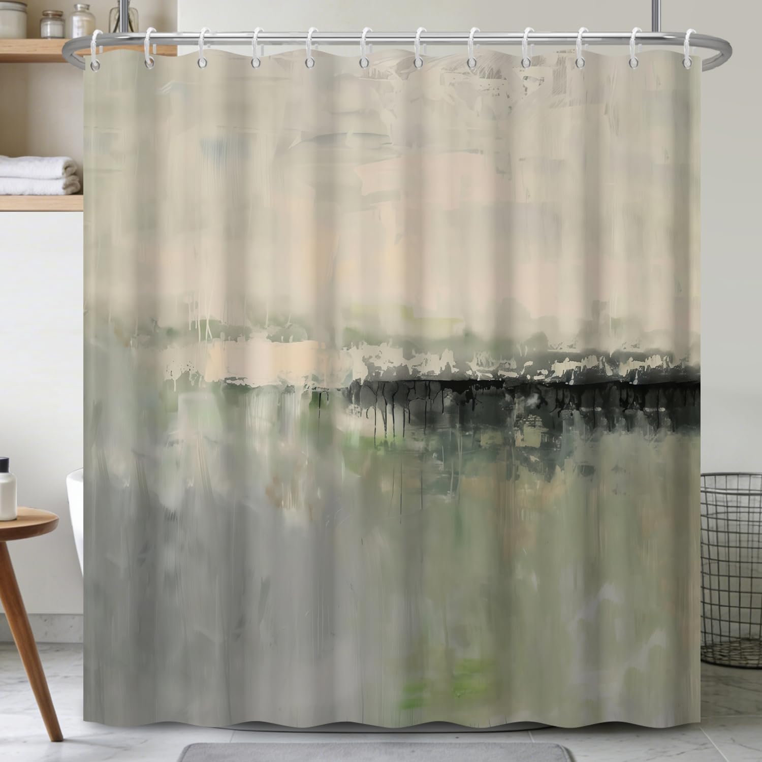 Home Bathroom Spa Ideas - Cortina de Ducha Impermeable con Diseño