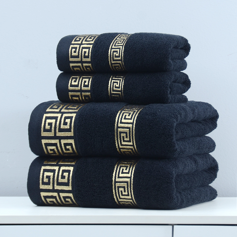 Zara Home Bathroom Accessories - Toallas de baño negras para adultos,
