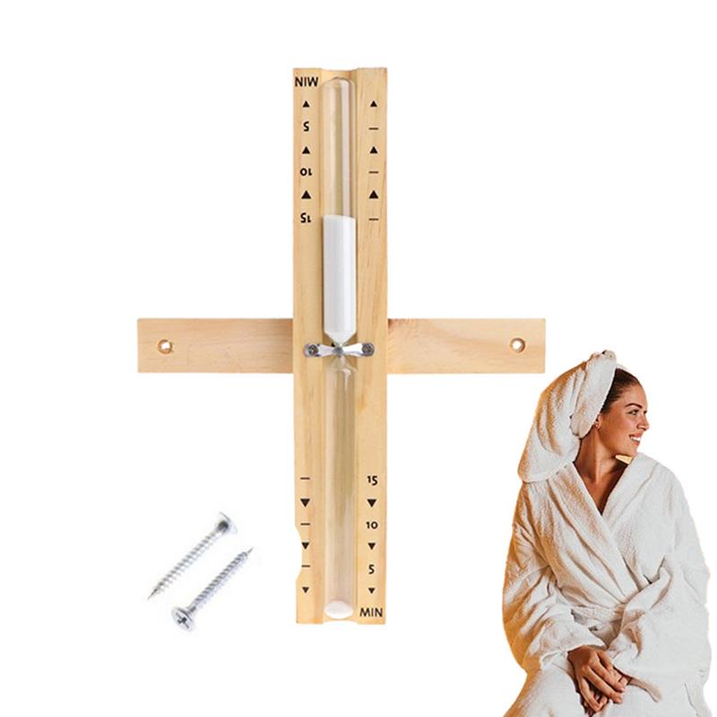 Home Bathroom Scales - Reloj de arena de madera montado