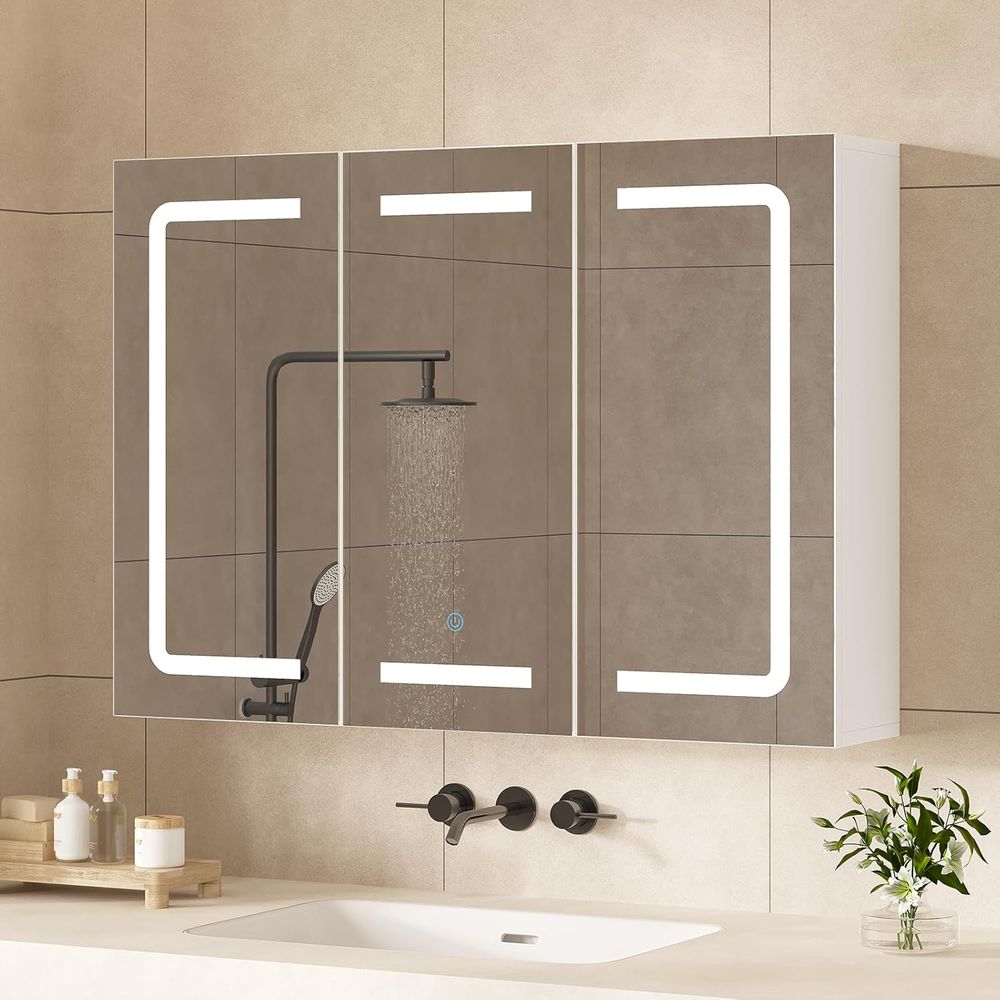 Home Bathroom Organizer - Organizador de Medicamentos con Espejo, Botiquín