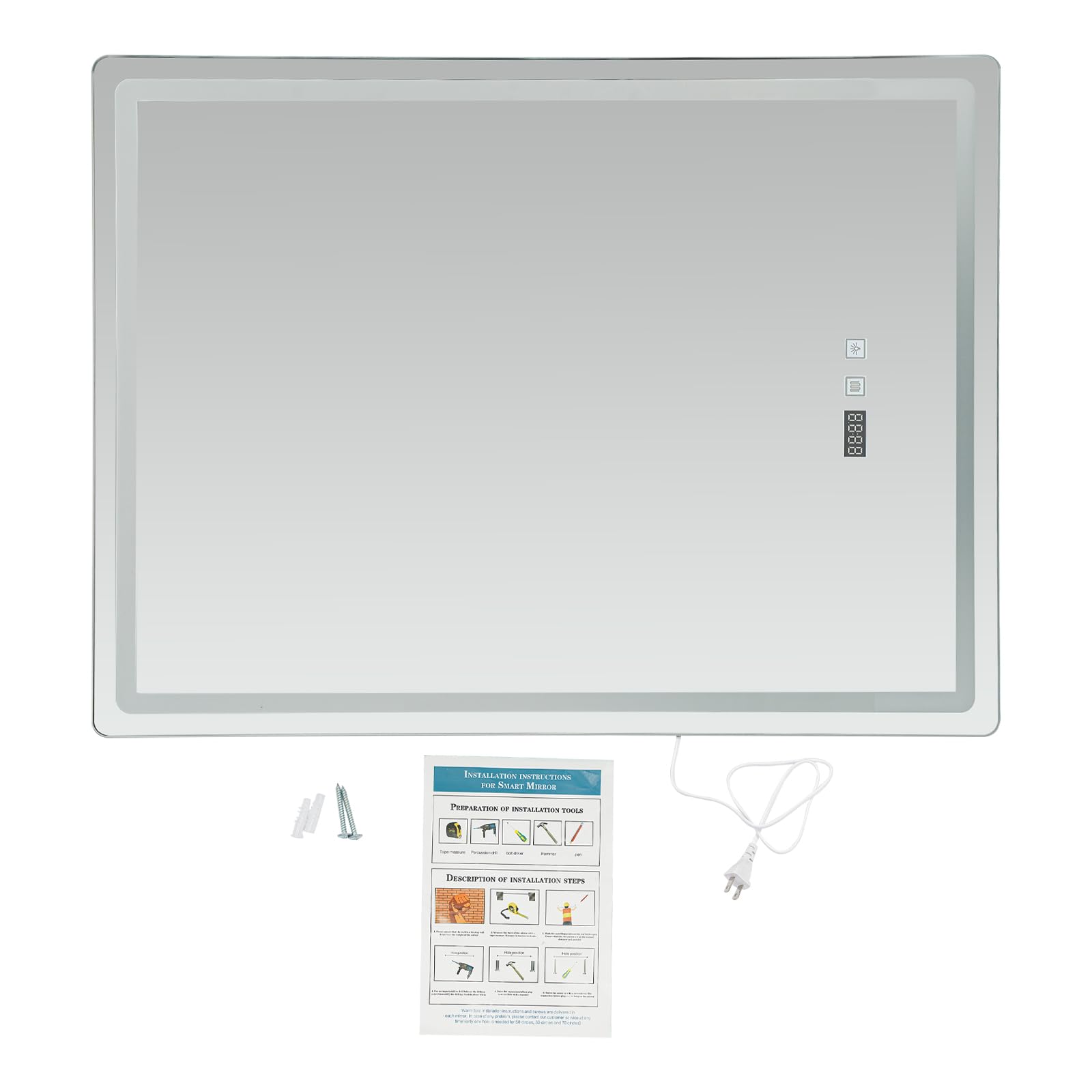 Bathroom Mirror Led - Espejo de Baño LED de Pared,