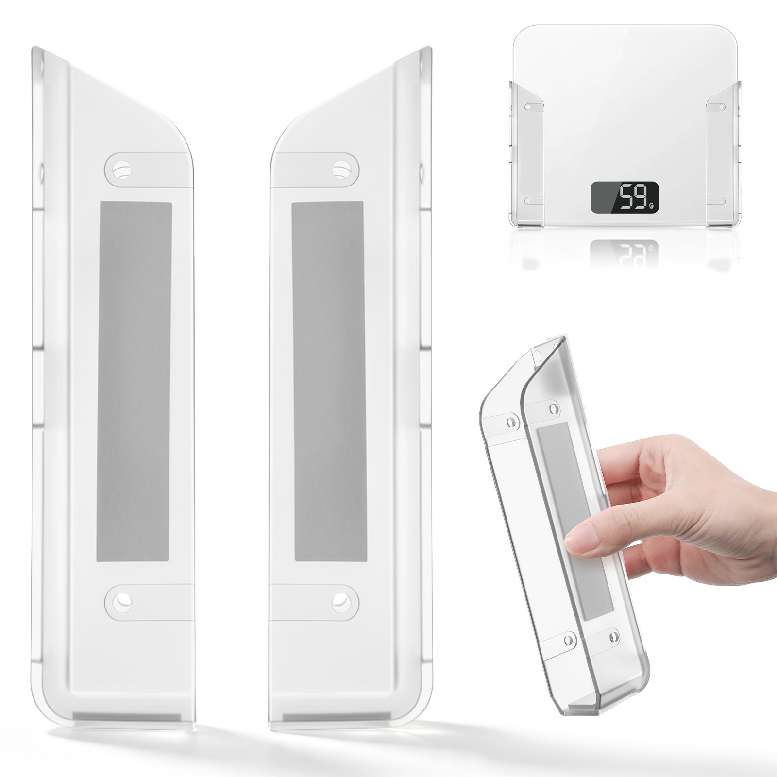 Home Bathroom Scales - 1 Par de Soportes de Pared