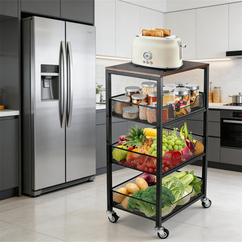 Carrito de almacenamiento de 3 - Home Bathroom Organizer reseña y precio