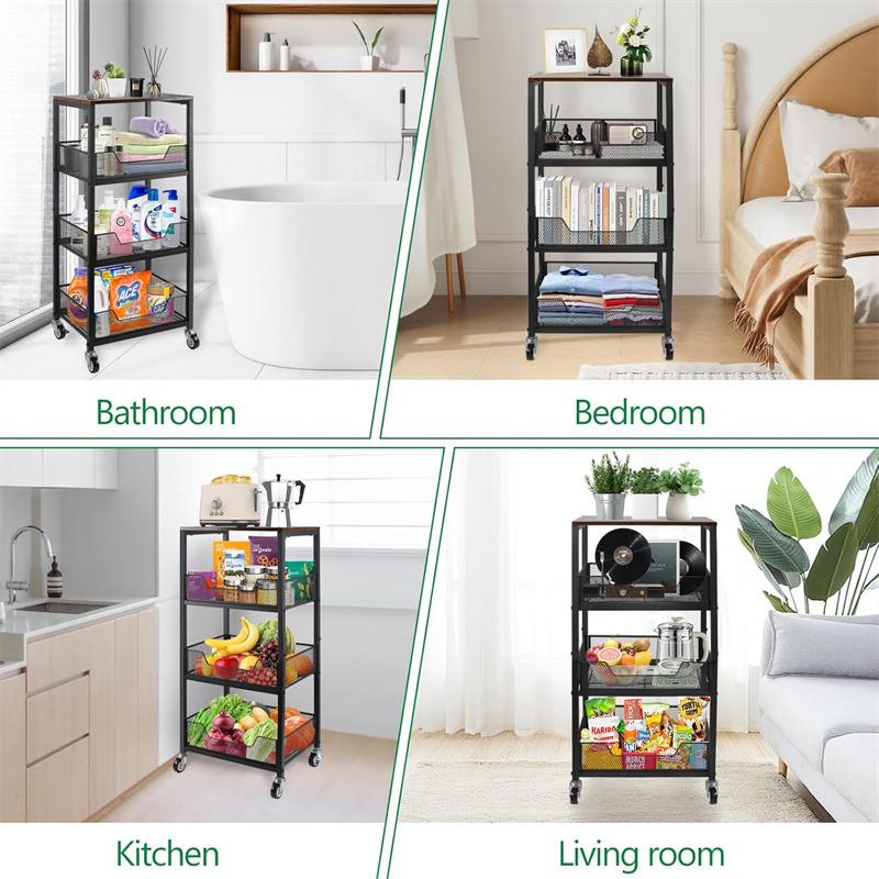 Carrito de almacenamiento de 3 - Home Bathroom Organizer reseña y precio