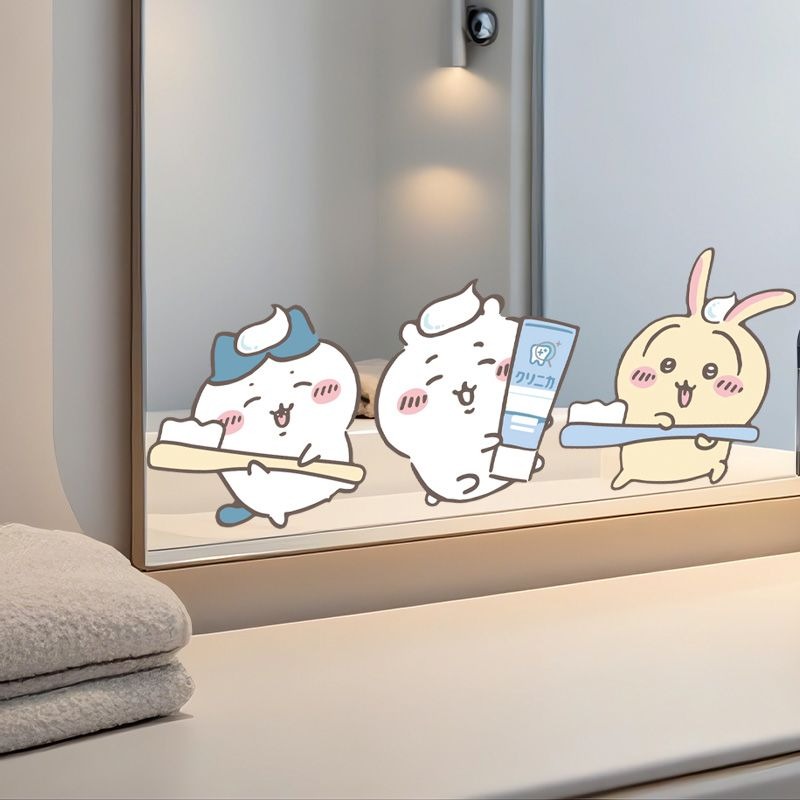 Pegatinas de Espejo Chiikawa,  - Home Creation Bathroom reseña y precio
