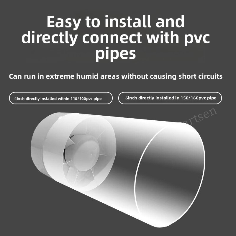 Ventilador de conducto en líne - Home Bathroom Ventilation reseña y precio