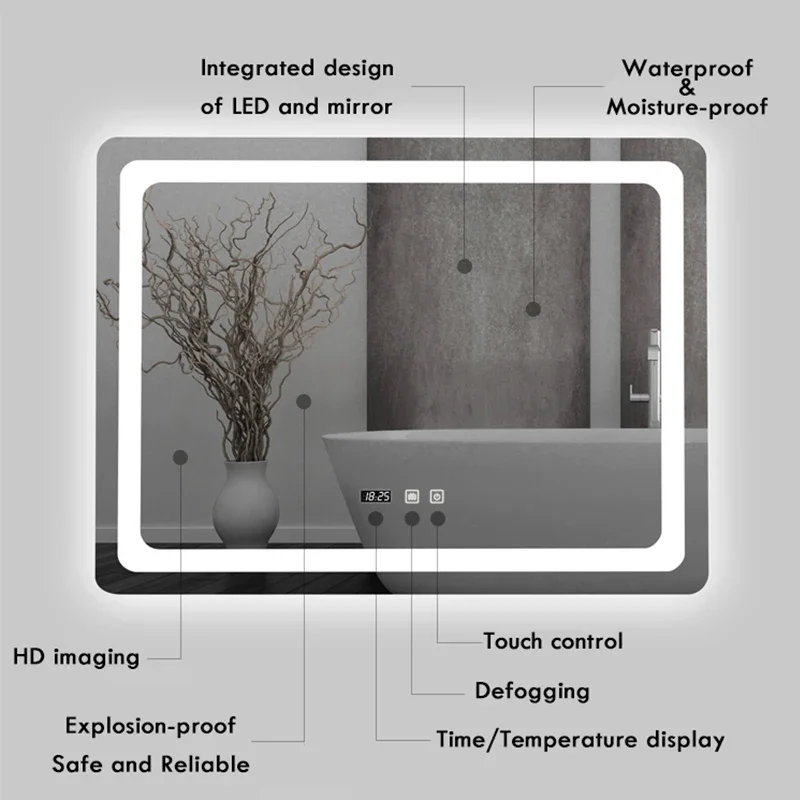 Espejo de Baño LED Moderno de  - Bathroom Mirror Led reseña y precio