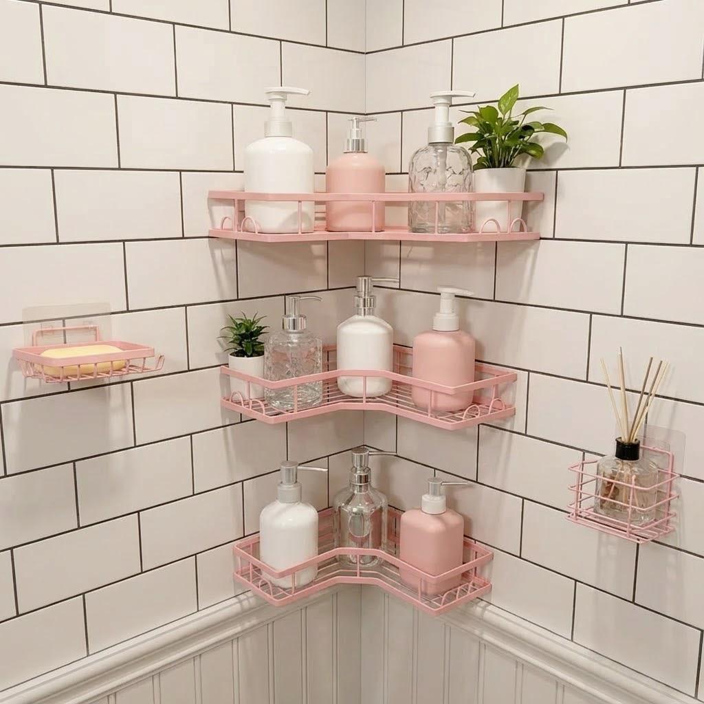 Juego de 5 organizadores de du - Home Essentials Bathroom Storage reseña y precio