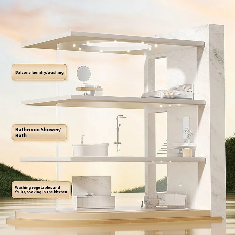 Cabezal de ducha previa a la d - Home Bathroom Scales reseña y precio