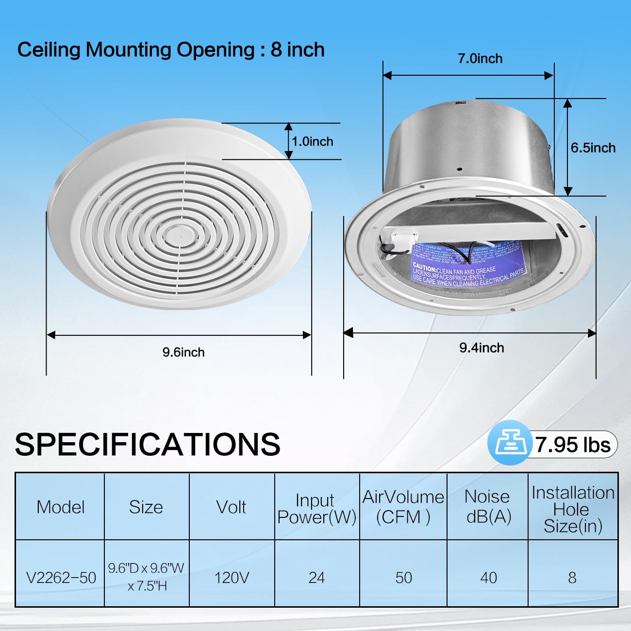 Ventilador de Extracción para  - Home Bathroom Vent Fans reseña y precio