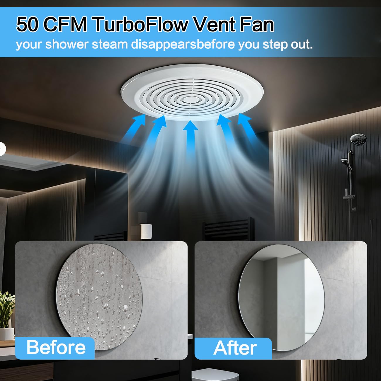 Ventilador de Extracción para  - Home Bathroom Vent Fans reseña y precio