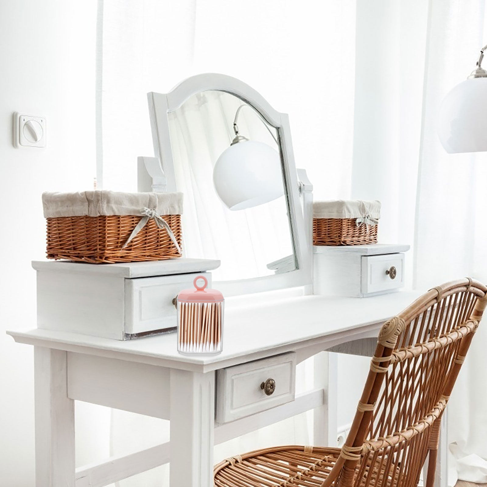 Caja de Almacenamiento de Bast - Home Essentials Bathroom Storage reseña y precio
