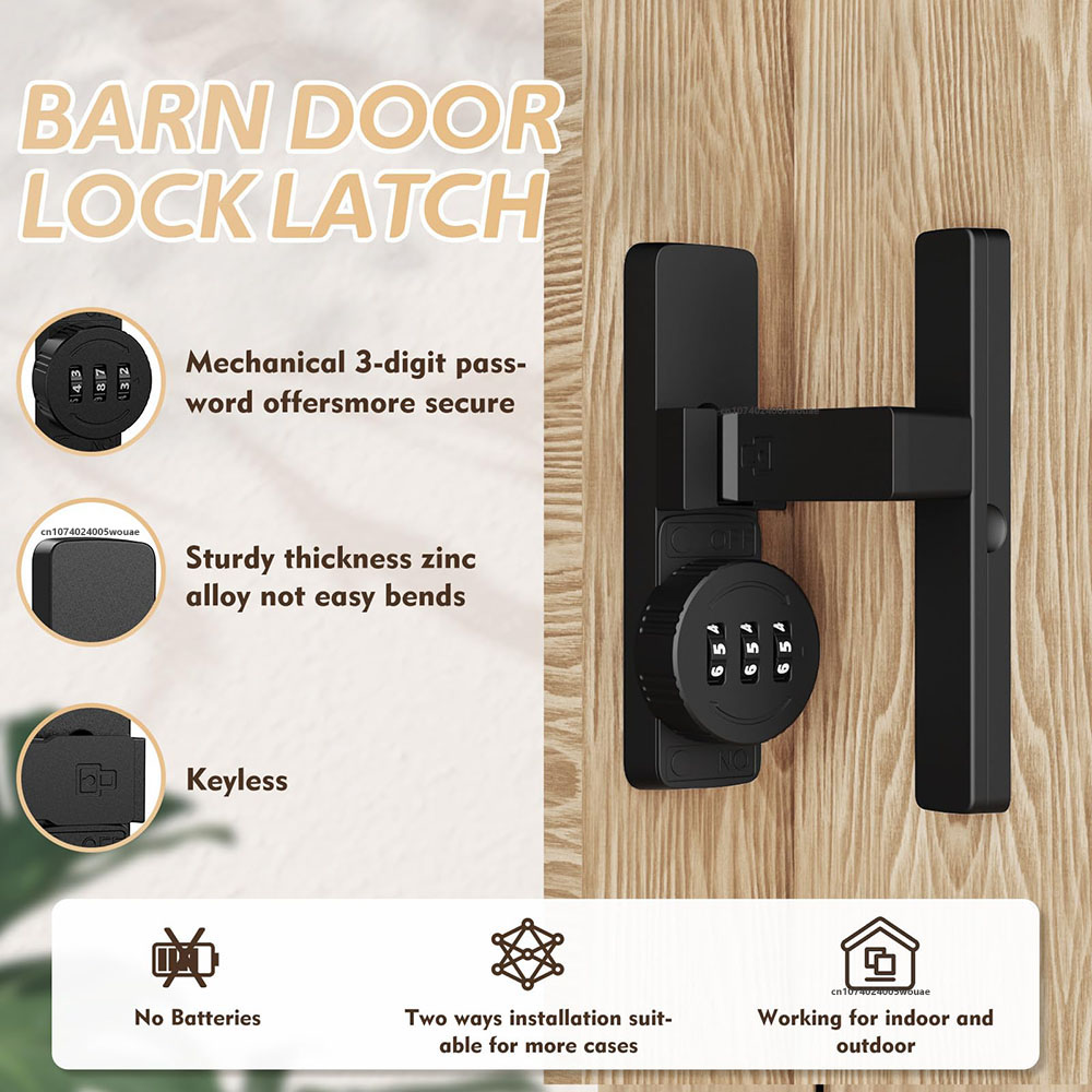 Cerradura de puerta de Granero - Home Bathroom Lock reseña y precio