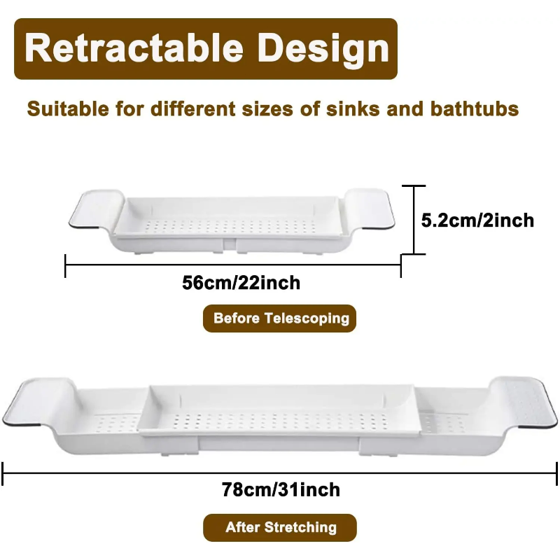Elegante y Sencillo Organizado - Bath Caddy Tray reseña y precio