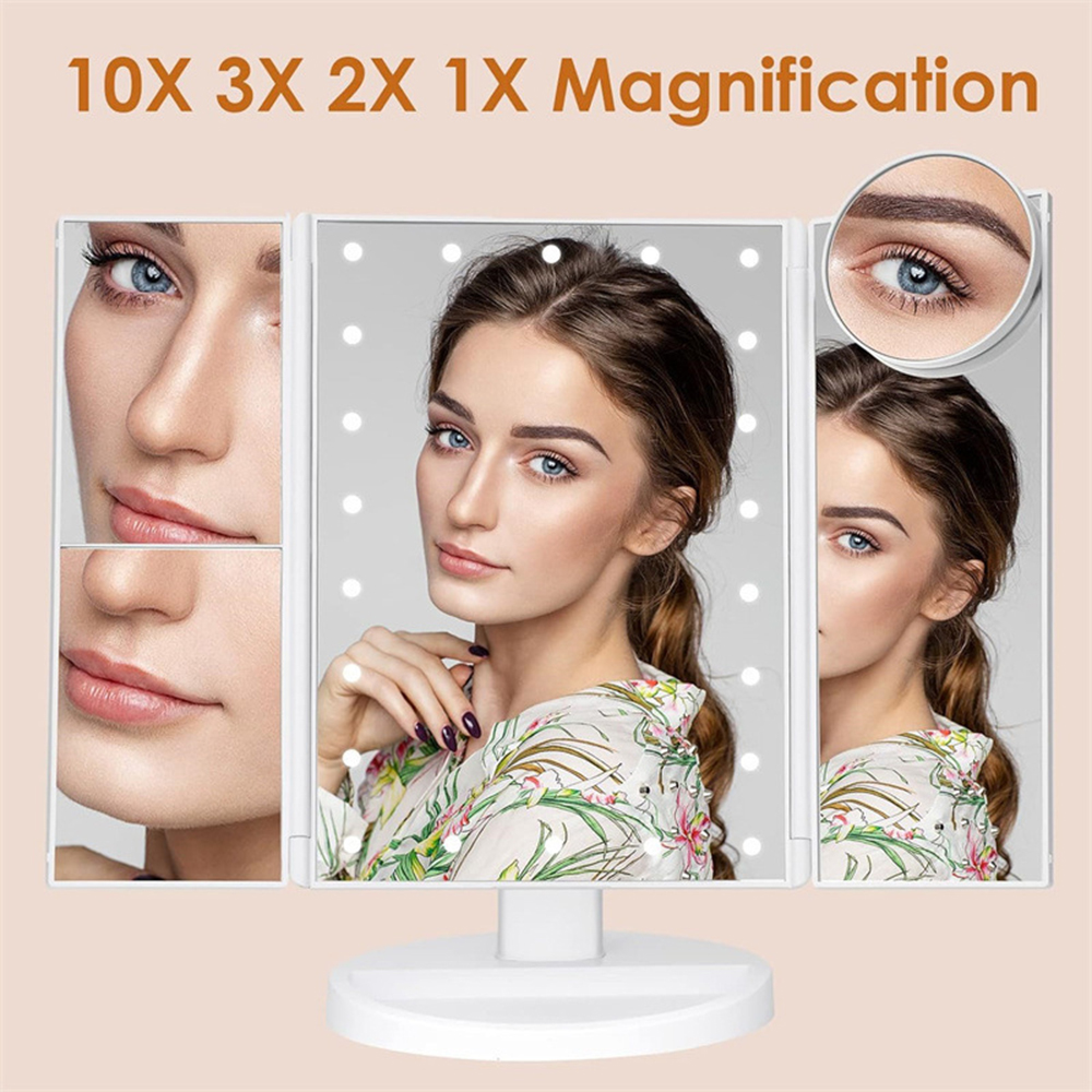 Espejo de Maquillaje Plegable  - Bathroom Mirror Led reseña y precio