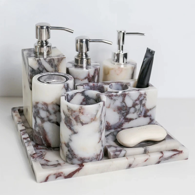 Bandeja de Mármol Natural de L - Bath Caddy Tray reseña y precio