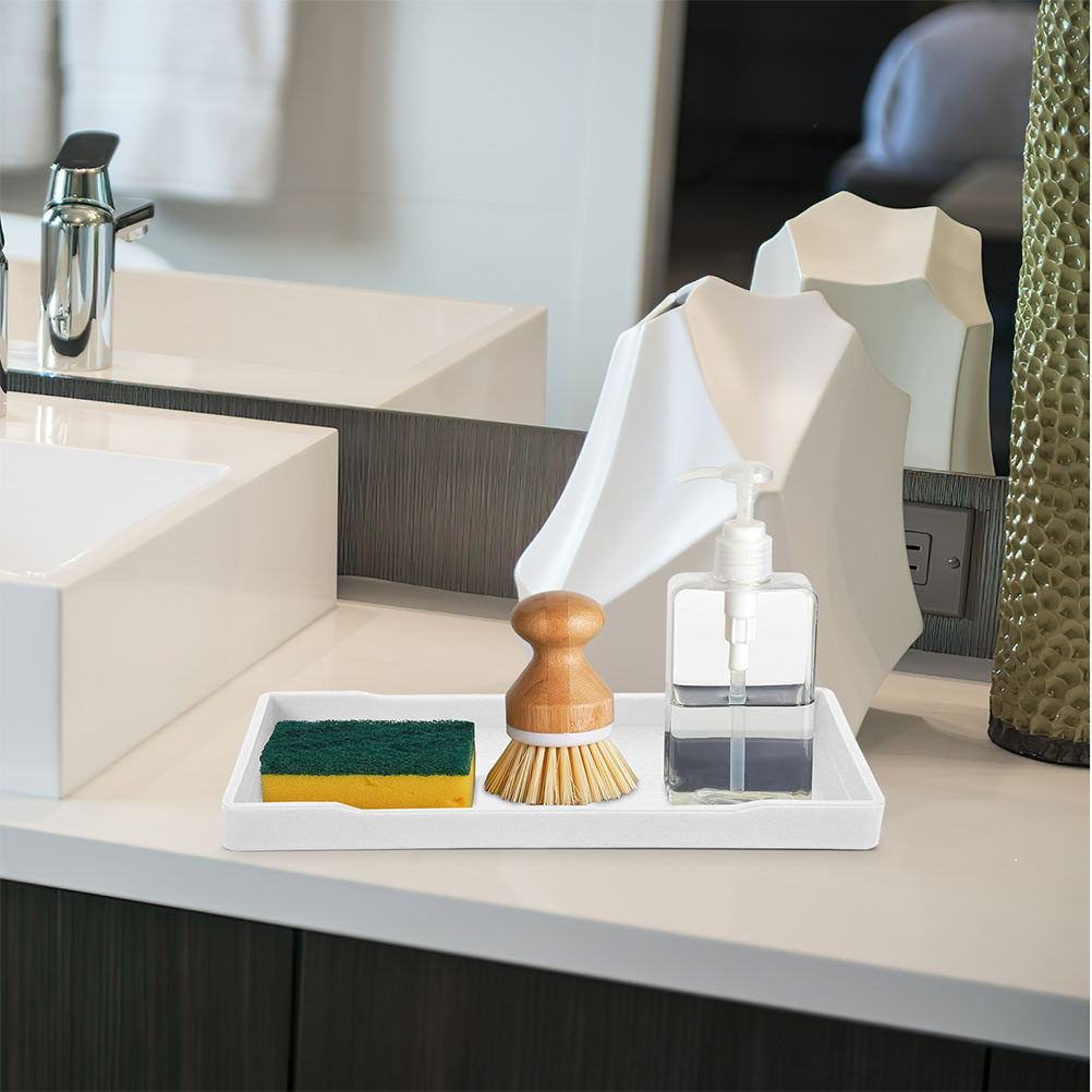 3 piezas de bandeja de tocador - Home Bathroom Organizer reseña y precio
