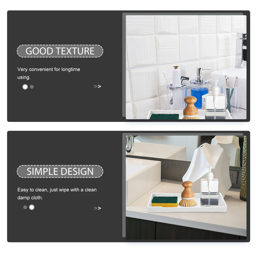 3 piezas de bandeja de tocador - Home Bathroom Organizer reseña y precio