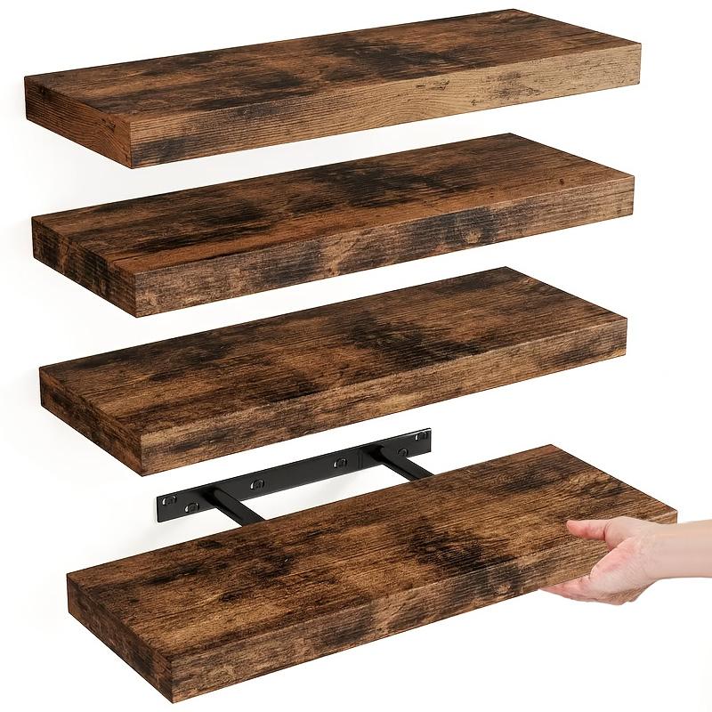 4 estantes flotantes de pared, - Home Bathroom Organizer reseña y precio