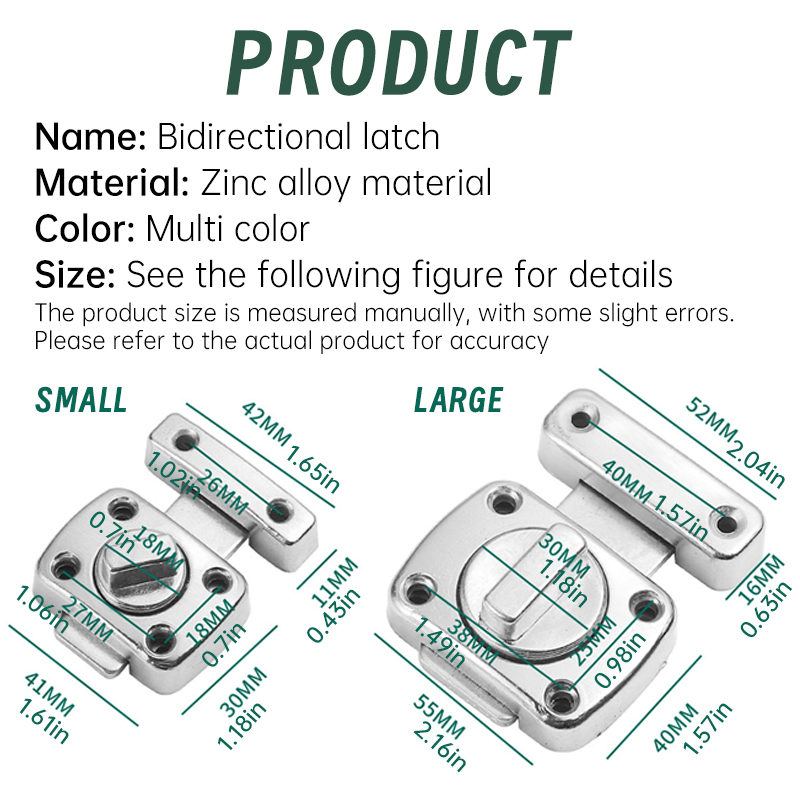 Pestillo de seguridad para el  - Home Bathroom Lock reseña y precio