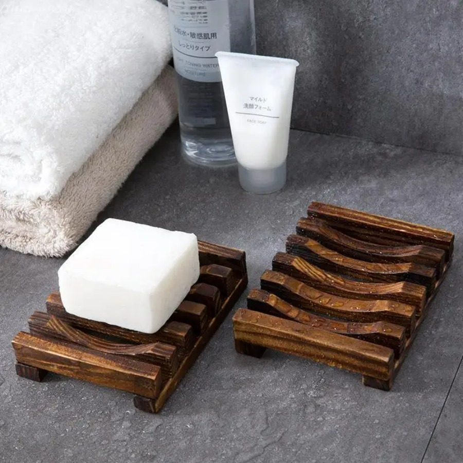 Jabonera de Bambú Natural, Rej - Home Essentials Bathroom Storage reseña y precio
