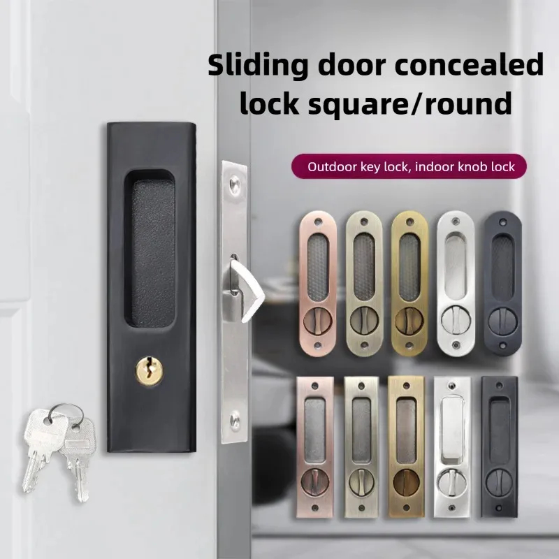 Cerradura de puerta corredera, - Home Bathroom Lock reseña y precio