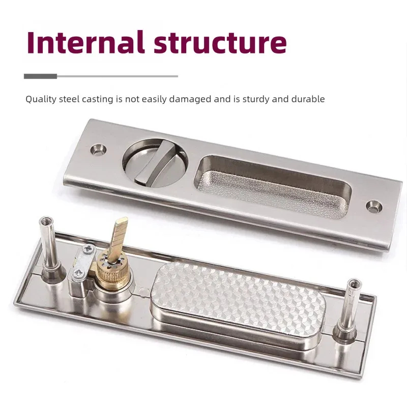 Cerradura de puerta corredera, - Home Bathroom Lock reseña y precio