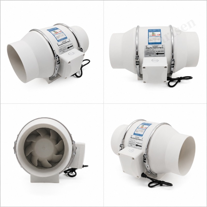 Ventilador en Línea de Flujo M - Home Bathroom Vent Fans reseña y precio