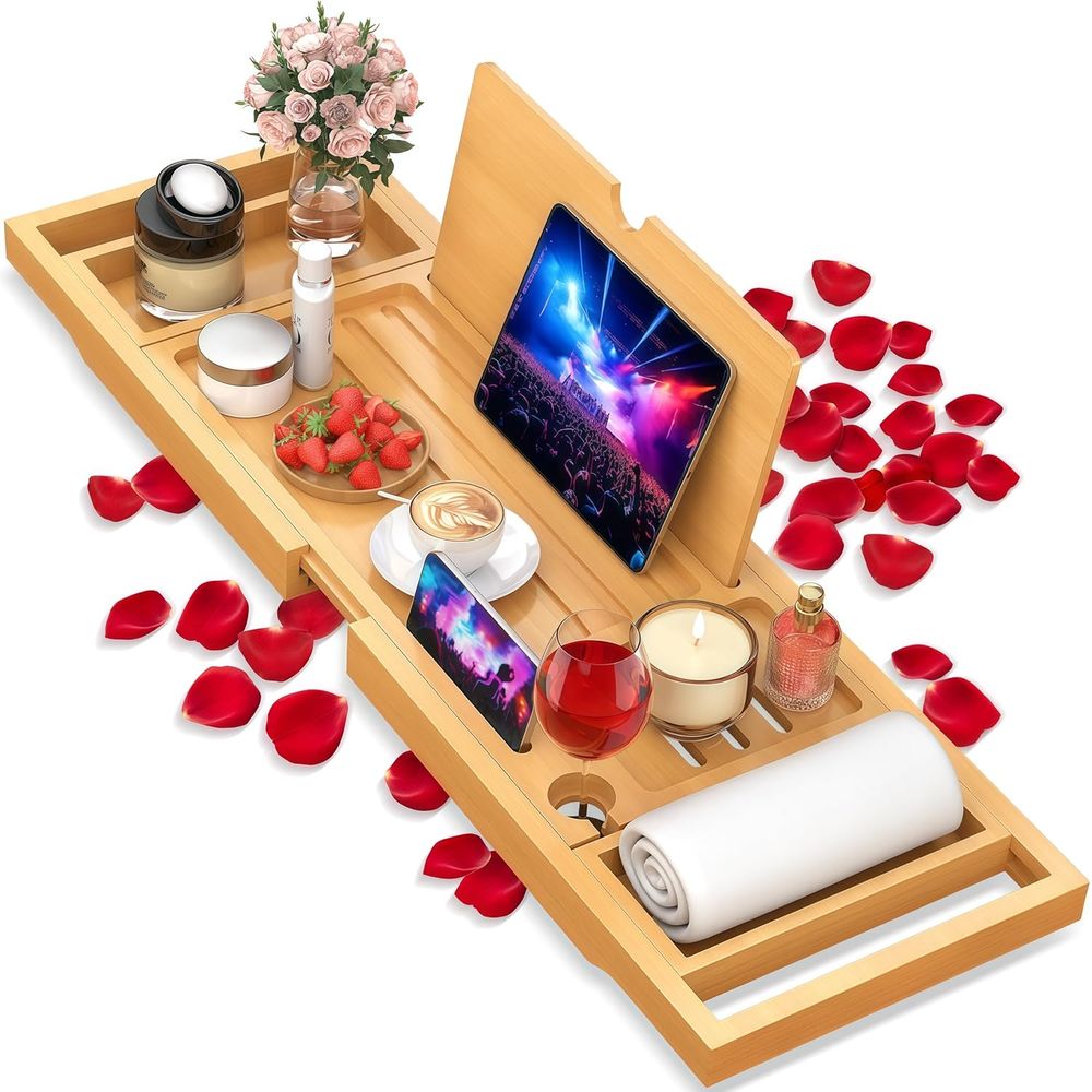 Elegante Bandeja de Baño de Ba - Bath Caddy Tray reseña y precio