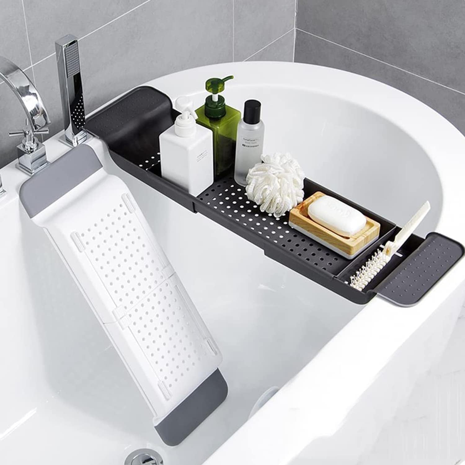 Bandeja de Baño Expandible, Du - Bath Caddy Tray reseña y precio
