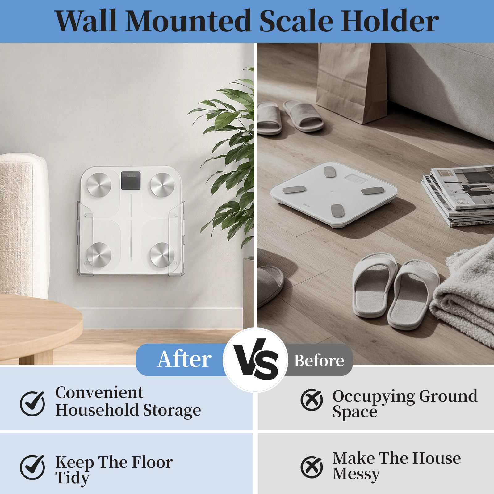 1 Par de Soportes de Pared par - Home Bathroom Scales reseña y precio